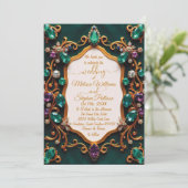 エメラルド&サファイアラグジュアリー結婚ズ 招待状 (スタンド正面)