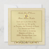 エメラルド·シルク·セント·パトリックの日の結婚式招待 招待状 (裏面)