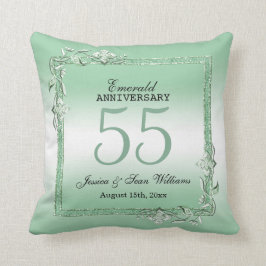 エメラルド・ジェム&グリッター55結婚周年記念    クッション