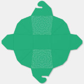 エメラルド ジオメトリック パターン フェイバーボックス – カスタマイズ可能 (見開き)