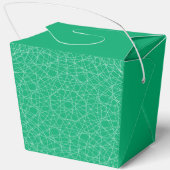 エメラルド ジオメトリック パターン フェイバーボックス – カスタマイズ可能 (裏面)