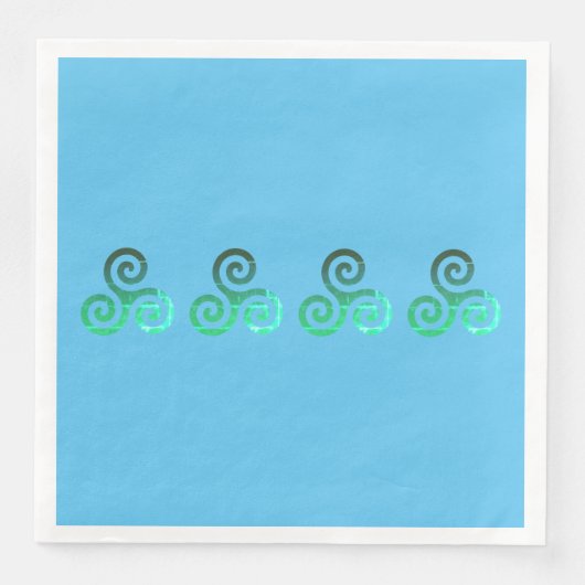 エメラルド トリスケル 古代ケルトのシンボル (正面)