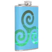 エメラルド トリスケル 古代ケルトのシンボル フラスク (右)