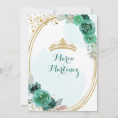 エメラルド&ハンターグリーンバラキンセアニェラ 招待状 (裏面)