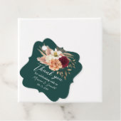 エメラルド バーガンディ フラワル サンクス フェイバータグ (インサイチュ)