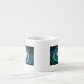 エメラルド&パープル銀河系 エスプレッソカップ (正面)