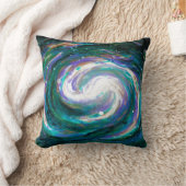 エメラルド&パープル銀河系 クッション (ブランケット)