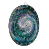 エメラルド&パープル銀河系 ダーツボード (正面左)