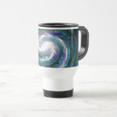 エメラルド&パープル銀河系 トラベルマグ (正面右)