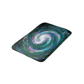 エメラルド&パープル銀河系 バスマット (アングル)