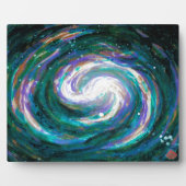 エメラルド&パープル銀河系 フォトプラーク (正面)