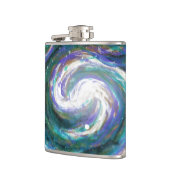 エメラルド&パープル銀河系 フラスク (左)