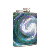 エメラルド&パープル銀河系 フラスク (右)