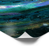 エメラルド&パープル銀河系 ポスター (コーナー)