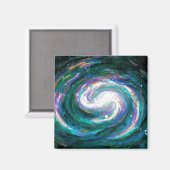 エメラルド&パープル銀河系 マグネット (正面/裏面)