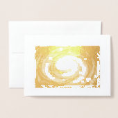 エメラルド&パープル銀河系 箔カード (封筒付き正面)