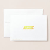 エメラルド&パープル銀河系 箔カード (裏面封筒付き)