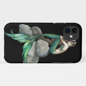 エメラルド マーメイド ファンタジー アート Case-Mate iPhoneケース (裏面(横))