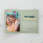 エメラルド ラックス シャンパン レトロ ニュイヤー フォト シーズンカード (内部)