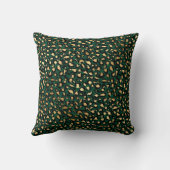 エメラルド&金ゴールドサファリシリーズデザイン1 クッション (裏面)