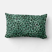 エメラルド&金ゴールドサファリシリーズデザイン9 ランバークッション (裏面)