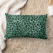 エメラルド&金ゴールドサファリシリーズデザイン9 ランバークッション (ブランケット)