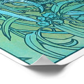 エメラルド（4つの宝石）、アルフォンスミュシャ ポスター (角)