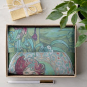 エメラルド（4つの宝石）、アルフォンスミュシャ 薄葉紙 (ギフト)