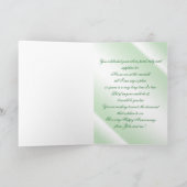 エメラルド 55周年 結婚記念日 グリーティング カード (内部)