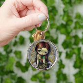 "エメラルド" Keychainとの天使 キーホルダー (手)