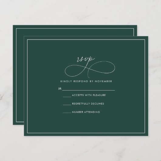 エメラルドRSVP (正面/裏面)