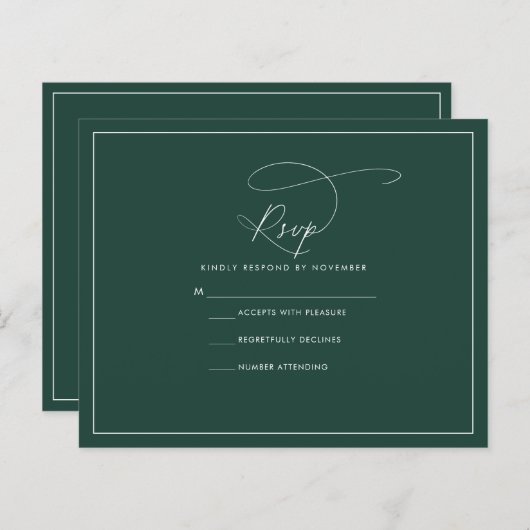 エメラルドRSVP (正面/裏面)