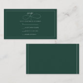 エメラルドRSVP エンクロージャーカード (正面/裏面)