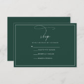 エメラルドRSVP 出欠カード (正面/裏面)