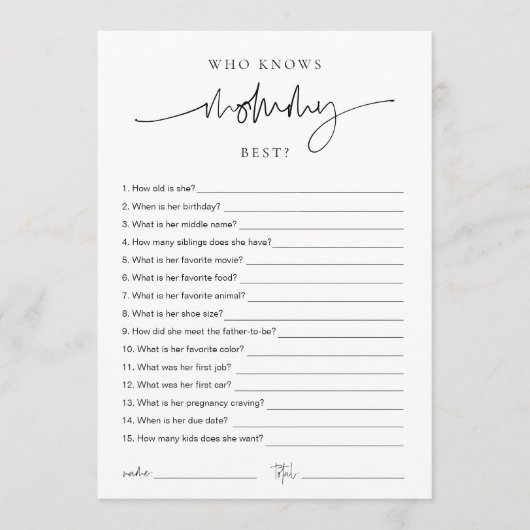 エメリお洒落ー誰がママを知っ最高のている?ゲームカード アドバイスカード (正面)