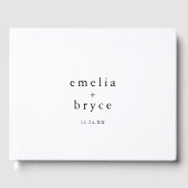 エメリアシンプルボホモダンシックミニマル結婚リスト ゲストブック (正面)