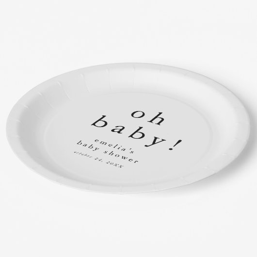 エメリアボホモダンシンプルベビーオ ペーパープレート (アングル)