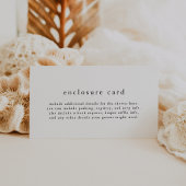 エメリアユニーク白黒ボホシンプルベイビーシャワー エンクロージャーカード