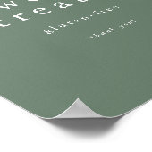 エメリア素朴自然シンプルウッドランドスウィートトリート ポスター (角)