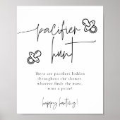 エメリーおしゃぶり狩りベビーシャワーゲーム ポスター (正面)