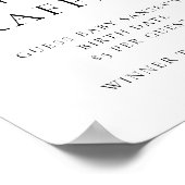 エメリーお洒落おむつラッフル赤ちゃんシャワーゲーム ポスター (角)