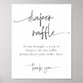 エメリーお洒落おむつラッフル赤ちゃんシャワーゲーム ポスター (正面)