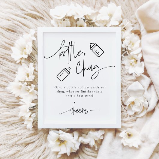 エメリーボトルチュグビールベビーシャワーゲーム ポスター