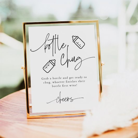 エメリーボトルチュグビールベビーシャワーゲーム ポスター