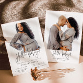 エメリー | エレガントなベビーシャワー ハロー ベイビー フォト 招待状