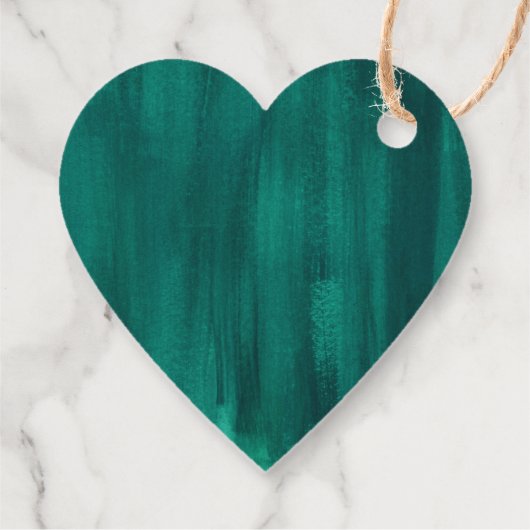 エメ感謝していロルドグリーン抽象芸術結婚式の引き出物 フェイバータグ (裏面)