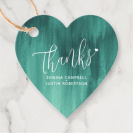 エメ感謝していロルドグリーン抽象芸術結婚式の引き出物 フェイバータグ