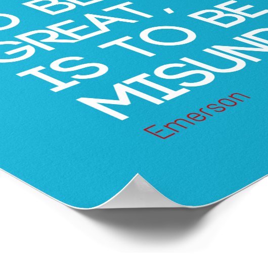 エメ素晴らしルソン引用文 ポスター (角)