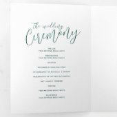 エメ結婚ラルドグリーン抽象芸術Tr 三つ折りプログラム (内部最初)