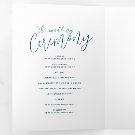 エメ結婚ラルドグリーン抽象芸術Tr 三つ折りプログラム (内部最初)